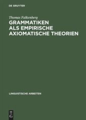 book Grammatiken als empirische axiomatische Theorien