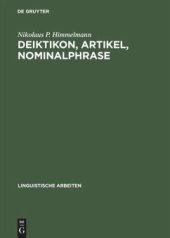 book Deiktikon, Artikel, Nominalphrase: Zur Emergenz syntaktischer Struktur