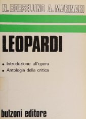 book Leopardi. Introduzione all'opera. Antologia della critica