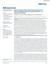 book Spectral Induced Polarization Characterization of Non-Consolidated Clays for Varying Salinities—An Experimental Study