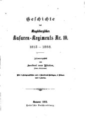 book Geschichte des Magdeburgischen Husaren-Regiments Nr. 10. 1813-1888