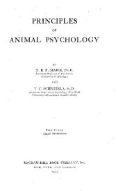 book Principles of Animal Psychology