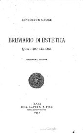 book Breviario di estetica. Quattro lezioni