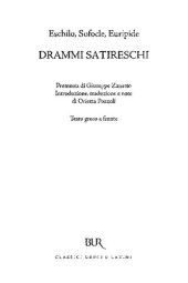 book Eschilo, Sofocle, Euripide: Drammi satireschi. Testo greco a fronte