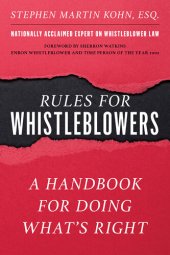 book The Rules for Whistleblowers: A Handbook for Doing What's Right