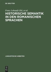 book Historische Semantik in den romanischen Sprachen