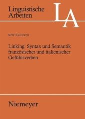 book Linking: Syntax und Semantik französischer und italienischer Gefühlsverben