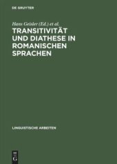 book Transitivität und Diathese in romanischen Sprachen