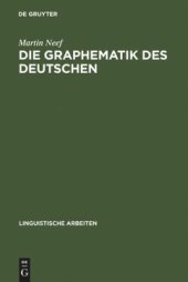 book Die Graphematik des Deutschen