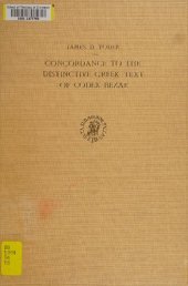 book Concordance to the distinctive Greek text of Codex Bezae