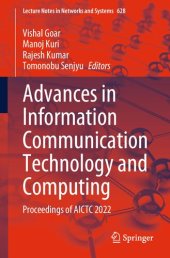 book Advances in Information Communication Technology and Computing: Proceedings of AICTC 2022