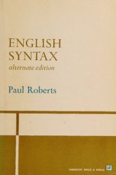 book English Syntax Alternate Edition