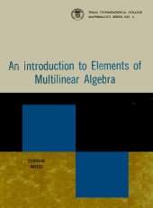 book An Introduction to Elements of Multilinear Algebra