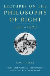 book Lectures on the Philosophy of Right, 1819-1820