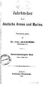 book Jahrbücher für die Deutsche Armee und Marine / Januar bis März 1888