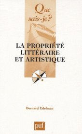 book La propriété littéraire et artistique