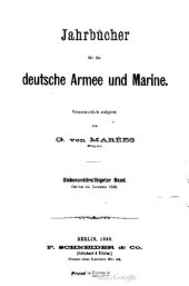 book Jahrbücher für die Deutsche Armee und Marine / Oktober bis Dezember 1880