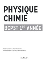 book Physique-Chimie BCPST 1re année (J'assure aux concours) (French Edition)