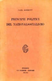 book Principi politici del nazionalsocialismo. Scritti scelti