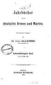 book Jahrbücher für die Deutsche Armee und Marine / Januar bis Juni 1886