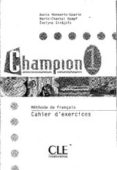 book Champion 1: méthode de français : cahiers d'exercices