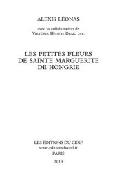 book Les Petites Fleurs de sainte Marguerite de Hongrie