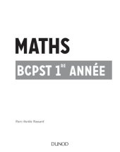 book Maths BCPST 1re année (J'assure aux concours) (French Edition)