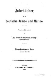 book Jahrbücher für die Deutsche Armee und Marine / Januar bis März 1890