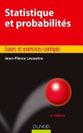 book Statistique et probabilités - 6e éd. : Cours et exercices corrigés (Éco Sup) (French Edition)