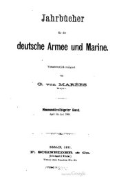 book Jahrbücher für die Deutsche Armee und Marine / April bis Juni 1881