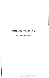 book Sintassi italiana dell'uso moderno