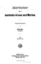 book Jahrbücher für die Deutsche Armee und Marine / Januar bis Juni 1914