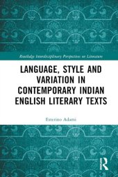 book Language Style and Variation in Contemporary Indian English Literary Texts