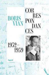 book Correspondances (1932-1959)