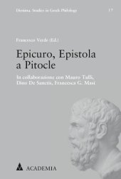 book Epicuro, Epistola a Pitocle: In Collaborazione Con Mauro Tulli, Dino De Sanctis, Francesca G. Masi