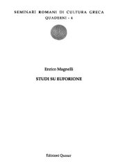 book Studi su Euforione