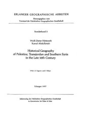 book Historical Geography of Palestine, Transjordan and Southern Syria in the Late 16th [sixteenth] Century