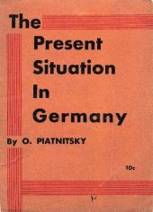 book The Present Situation in Germany.