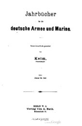 book Jahrbücher für die Deutsche Armee und Marine / Januar bis Juni 1912