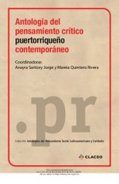 book Antología del pensamiento crítico puertorriqueño contemporáneo