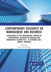 book Contemporary Research on Management and Business