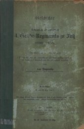 book Geschichte desKöniglich Preußischen 4. Garde-Regiments zu Fuß 1860 - 1889