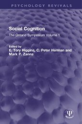 book Social Cognition: The Ontario Symposium Volume 1