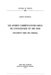 book Les anciens commentateurs grecs de l'octateuque et des rois