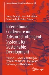 book International Conference on Advanced Intelligent Systems for Sustainable Development: Volume 1 - Advanced Intelligent Systems on Artificial Intelligence, Software, and Data Science