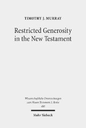 book Restricted Generosity in the New Testament