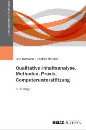 book Qualitative Inhaltsanalyse. Methoden, Praxis, Computerunterstützung