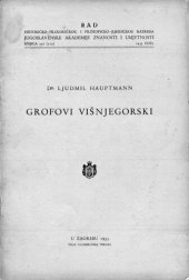 book Grofovi Višnjegorski