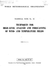 book Techniques for High - Level Analysis and Forecasting of Wind - and Temperature Fields