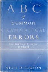 book ABC of Common Grammatical Errors for Learners and Teachers of English (Complete and Properly Bookmarked)